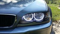 Accessoires de voiture Double couleur Blanc/Jaune LED Halo Anneaux Coton Lumière 2D Coupe LED SMD Angel Eyes Kit Lampes pour lexus Es300 2002