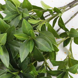 ‫ زخرفة الرودودندرون الاصطناعي للزفاف ورقة خضراء نبات اصطناعي ورقة نبات الرودودندرون - Product Image 6