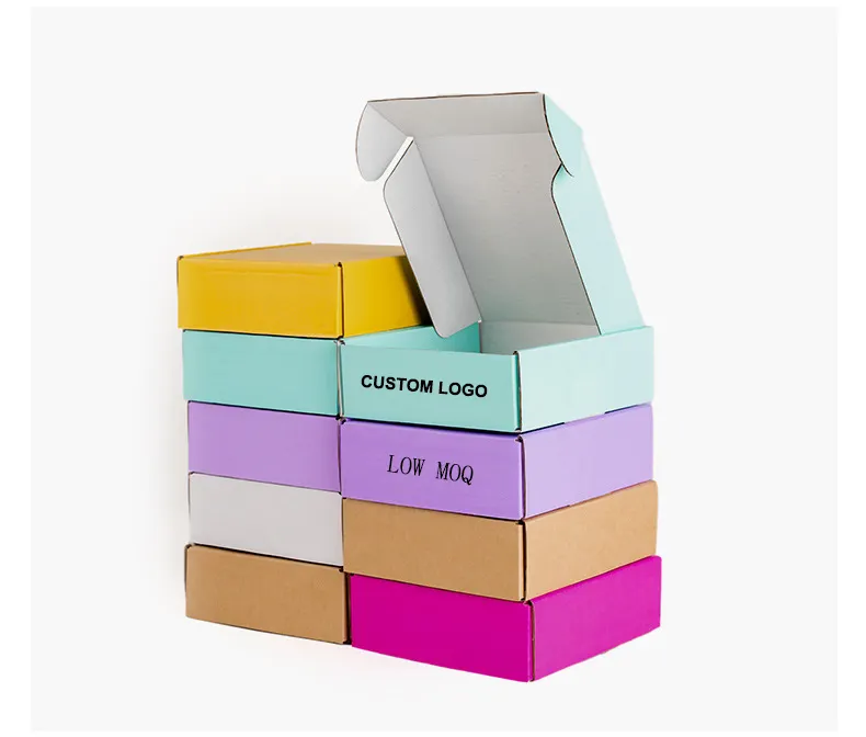 Wholesale Packaging Colorful Coffee Mug Cup Set Gift Boxes Mini Suitcase Corrugated Folding Cosmetic Paper Box