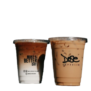 Wholesale Custom Logo Printed 10 12oz Crystal Clear Disposable Pet Beverage Milk Soda <b>Drinking</b> <b>Plastic</b> <b>Cup</b> - Product Image 1