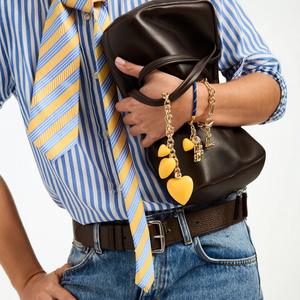 Collana Trendy con Cuore Rosso Effetto Goccia d'Olio, Certificazione CE Nohs, Ciondolo a Forma di Cuore, Gioielli per Coppie, Ciondoli alla Moda - Product Image 4