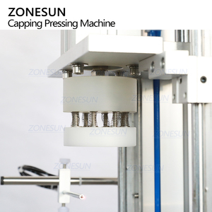 ZONESUN ZS-XG1870DV automatique cosmétiques Lotion de Toner pour la peau bouchons de bouteille de pulvérisation ronds vissage capsulage couverture extérieure pressage Machine - Product Image 3