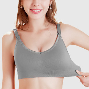 <span class=keywords><strong>Reggiseno</strong></span> <span class=keywords><strong>senza</strong></span> fili di grandi dimensioni per donne incinte estate sottile <span class=keywords><strong>pizzo</strong></span> con fibbia frontale <span class=keywords><strong>senza</strong></span> <span class=keywords><strong>spalline</strong></span> Design traspirante ventilazione stile popolare - Product Image 2