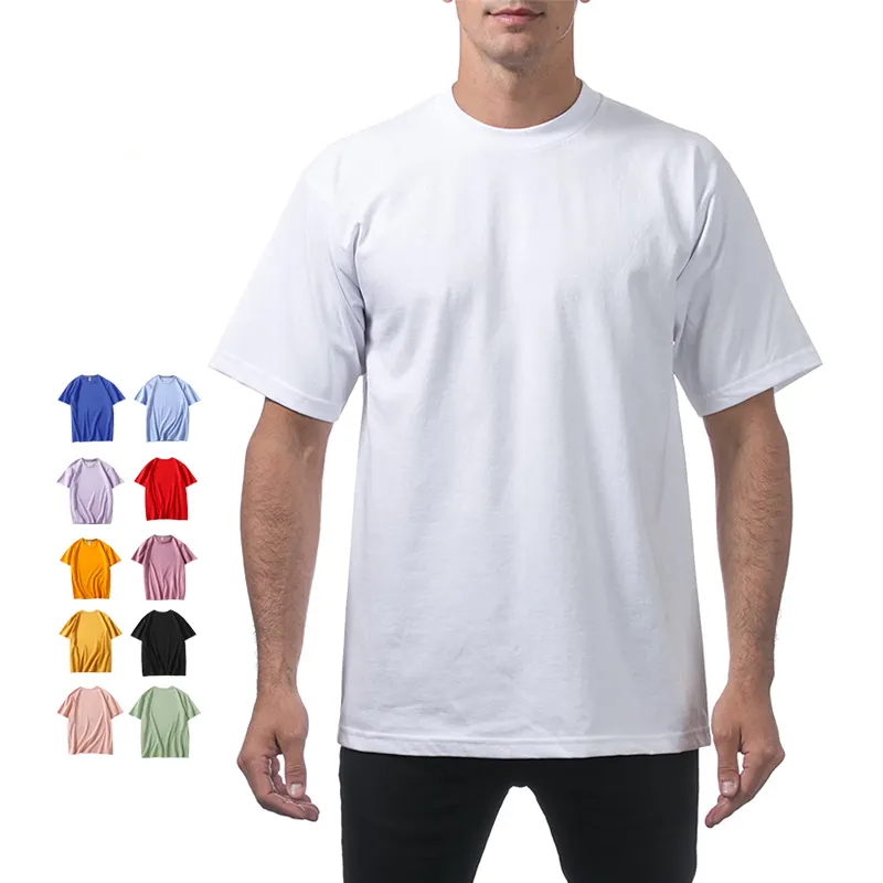 Yüksek kaliteli özel baskılı tişört boş 100% penye pamuklu erkek T shirt toptan düz toplu gömlek erkekler için