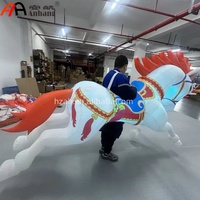 Costume gonflable géant licorne à chevaucher pour défilés, événements, décorations, publicité, et modèles de chevaux gonflables ambulants
