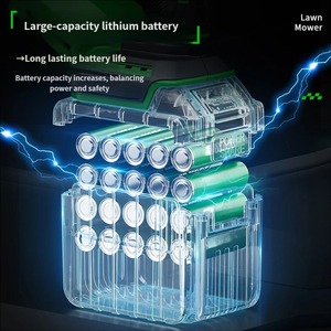 Débroussailleuse sans fil électrique, tondeuse à gazon, coupe-bordures, batterie lithium, portative, sans balais, haute puissance, DIY, industrielle, 21V, rotative - Product Image 4