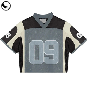 ملابس كرة القدم الأمريكية للرجال والنساء المشجعين تصميم شبكة مخصصة التطريز لكرة القدم جيرسي - Product Image 4