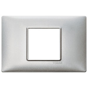 Placa de Puerta Plateada Vimar, 12.7 cm de Largo, 9.3 cm de Ancho, 1.6 cm de Alto - Product Image 1