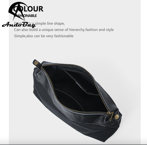 Sac fourre-tout vintage en cuir véritable AndoBag, grande capacité, nouvelle mode, pour femmes, décontracté, tendance, sac bandoulière 2541 - Product Image 6
