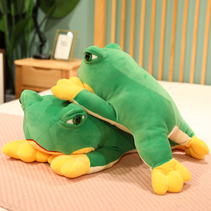 Porte-clés en peluche de <span class=keywords><strong>grenouille</strong></span> verte, mini jouets en peluche, meilleure promotion, animal en peluche - Product Image 3