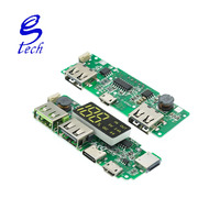 Module de charge de batterie au lithium 18650 pour banque d'alimentation mobile USB double LED 5V 2.4A Type-C avec circuit de charge