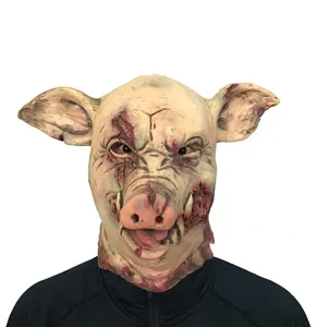 Masque en latex pour enfants, cochon, perroquet, lapin, cerf professionnel, effrayant