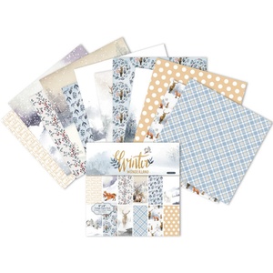 Papel para álbumes de recortes de invierno personalizado al por mayor, papel de fondo artístico, papel para hacer tarjetas, manualidades con papel para álbumes de recortes - Product Image 1