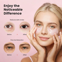 Stralende Vitamine C Collageen Parel Siliconen Oogmasker Patch voor Verheldering, Versteviging & Voedende Hydratatie