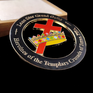 Emblema Masónico para Coche: Insignia de la Cruzada Templaria de Texas de las Héroas de la Gran Hermandad de la Estrella Solitaria - Decoración Personalizada para Coche - Product Image 5