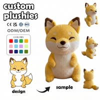 Jouets en peluche personnalisés : conception de poupées, personnages renards mignons, jouets en peluche personnalisés sur le thème des parcs forestiers, jouets en peluche moelleux en forme de fromage, dropshipping