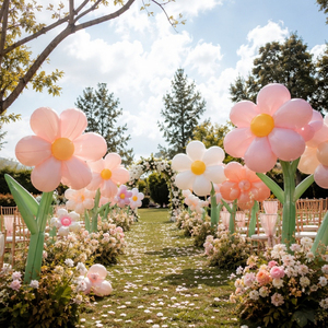 Flores Inflables Personalizadas de 2M 3M con Luz LED, Flores Gigantes Coloridas, Decoración Inflable para Escenarios, Festivales de Música - Product Image 3
