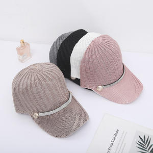 Gorra de Béisbol Tejida, Transpirable e Impermeable de 7 Paneles con Adorno de Diamantes de Imitación, Unisex, para las Cuatro Estaciones, para Viajes y Ocio al Aire Libre - Product Image 5