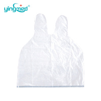 Doigtiers jetables en PE, 1,2 g, blancs, en plastique, pour la protection des deux doigts
