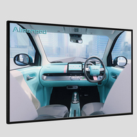23.8/24" Layar Digital Signage Komersial Offline untuk Toko Ritel, Terpasang di Dinding, Berbahan Kaca Tempered, Panel Dinding Android 24 Inci