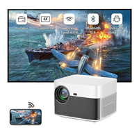 Projecteur LED HD professionnel Q8 1080P Full HD compatible 4K, projecteur vidéo LCD 450 lumens Android 9 portable