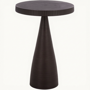 Mesa de Centro Redonda Moderna de Estilo Elegante, 20 Pulgadas de Altura, Mueble Decorativo para Sala de Estar - Product Image 1
