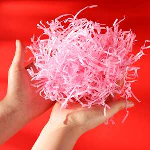 Sıcak satış kağıt rafya kırışık kağıt Diy konfeti hediye kutusu dolgu shredrendelenmiş doku kağıt düğün dekorasyon aksesuarları için - Product Image 3