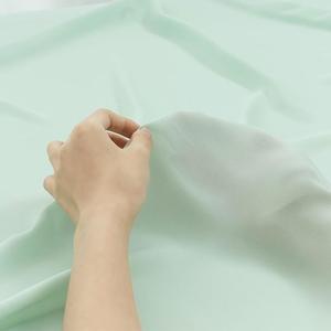 Tissu en mousseline opaque, bon tombé, noir et blanc, gaze unie pour robe d'été, jupe, doublure intérieure de vêtement, couture - Product Image 5