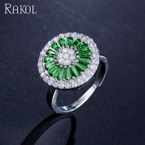 RAKOL RP2037 moda 2021 anillo de plata esterlina de cristal - Product Image 6