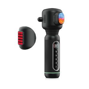 Pistola de masaje de vibración de alta intensidad eléctrica de mano personalizada, masajeador de músculos corporales de tejido profundo, inalámbrico para la cabeza, mano, pie - Product Image 1