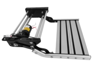 Accessoires pour caravanes HEYRV, marchepied électrique pliable pour camping-car, marchepied simple avec éclairage LED, alliage d'aluminium épaissi, escalier pour camping-car