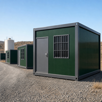 Maison conteneur en acier détachable de 20 pieds, bureau à domicile, bureau préfabriqué, unité d'habitation complémentaire, cabane de jardin préfabriquée en kit