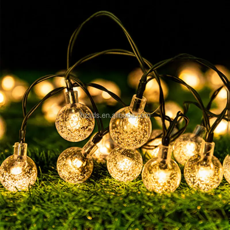 New solar bubble bulb lamp string 7m50led lantern strings for festival decoration