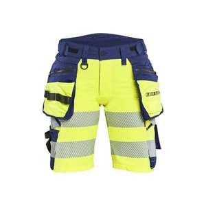 BLAKLADER - 702016483389C36 Short haute visibilité femme extensible dans les 4 sens Jaune haute visibilité/bleu marine-EAN 7330509928066 HI-VIS WORKWEAR - Product Image 3