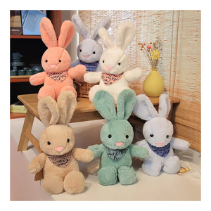 Muñecos <span class=keywords><strong>de</strong></span> Peluche <span class=keywords><strong>de</strong></span> Conejito <span class=keywords><strong>de</strong></span> Pascua al por Mayor, Lindos Conejos con Bufanda, Juguetes <span class=keywords><strong>de</strong></span> Peluche para Máquinas <span class=keywords><strong>de</strong></span> Garras, Regalo para Niños, Juguetes <span class=keywords><strong>de</strong></span> Conejito Suaves - Product Image 1