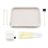 2025 nouveau pas cher bio-dégradable manuel plateau roulant ensemble coloré Portable herbe broyeur cône papier pour fumer accessoires