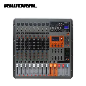 PRO-860D console de mixage numérique professionnelle, double 99 effets dsp, interface usb, mélangeur audio, puissance 650W, 8 canaux