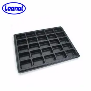 Leenol Black Rectangular ESD PP Blister Tray Plastic Boxes Esd Blister Packaging For Electronics