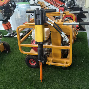 Martillo Hidráulico con Unidad de Potencia, Herramienta Portátil para Demolición de Hormigón, Amarillo, Accionado por Motor - Product Image 1