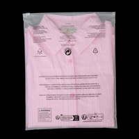Haute transparence CPE givré Composite fermeture éclair PPE sac Ziplock conception pour vêtements sous-vêtements chaussures chaussettes emballage prêt Stock