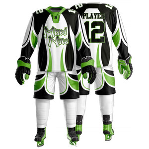 Uniforme de hockey sur glace en polyester avec design par sublimation, qualité supérieure, logo imprimé sur mesure, uniforme de hockey sur glace pour hommes - Product Image 4