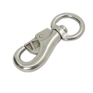 Gancho a presión de <span class=keywords><strong>toro</strong></span> de acero inoxidable de alta calidad, ojo giratorio, grado marino, directo de fábrica - Product Image 4