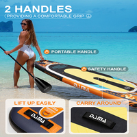 Planche de paddle gonflable DAMA Orange Palm avec anneaux en D en acier et surface de traction en EVA – Fournisseur direct d'usine pour plateformes e-commerce