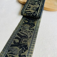 Pita Jacquard Etnis Minoritas Dai Pola Hewan Bahan Poliester Filamen Aksesoris Pakaian Sepatu Tas Lebar 68cm Webbing