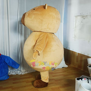 Costume de mascotte en peluche Capybara marron mignon, taille réelle, costume de rongeur de dessin animé pour les festivals, les événements de vacances et les promotions de marque - Product Image 3