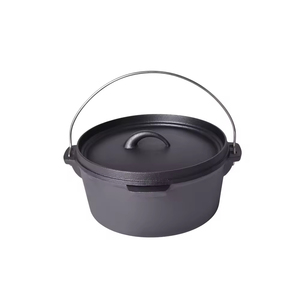 <span class=keywords><strong>Cocotte</strong></span> <span class=keywords><strong>en</strong></span> <span class=keywords><strong>fonte</strong></span> ronde personnalisée pour camping <span class=keywords><strong>en</strong></span> plein air, idéale pour la cuisson à l'huile végétale - Product Image 1