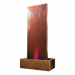 Fuente de Agua Ecológica de Acero Corten, Decoración Exterior con Acabado Oxidado o Pintado, para Paisajes Sostenibles - Product Image 2