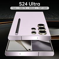 Smartphone S24 Ultra 5G CDMA LTE avec S-Pen, écran OLED HD de 7,3 pouces, 120 Hz, 512 Go, Android 14, appareil photo arrière 108 MP, Snapdragon 800 Series, 8000 mAh