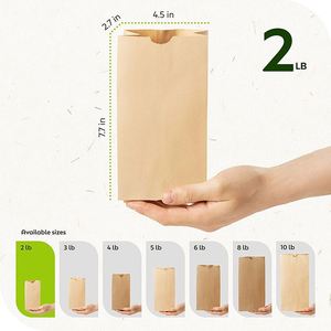 Small Paper <b>Snack</b> Durable Kraft Paper Bags Food Grade Biodegradable Perfect for Shopping Storage Small Trash Cans Paper Bags - Product Image 6