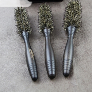Peigne à poils naturels, outils de Salon de coiffure, brosse <span class=keywords><strong>en</strong></span> <span class=keywords><strong>bois</strong></span> pour coiffure bouclée, poignée ronde, à la mode, 1 pièce - Product Image 5